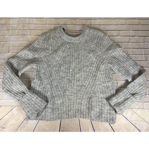 H&M Sweaters - H&M Women's Size M Gray Sweater Wool Blend ALPACA Bangladesh